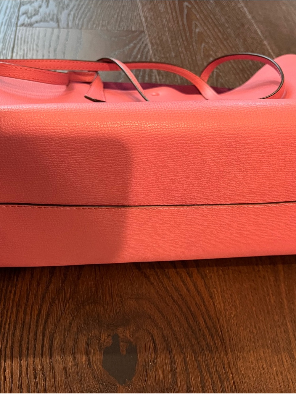 kate spade coral pink leather tote - Picture 9 of 10